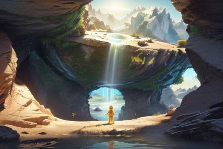 HD Photo:20 of a misterious ((wonderful bright:0.2 world ). Distant human figures:500.
Dreamscape, frontal view: 2, Rich details, Preserve detail, Good scene exposure:3, Style-GHL, Global light,, subdetail:50, harmonic colors, HD:50, high quality:50