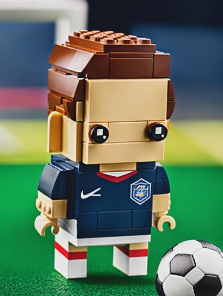 LEGO BrickHeadz, Beckham playing soccer <lora:lego_v2.0:0.8>, masterpiece, high detail, 8k, high detailed skin, 8k uhd, high quality