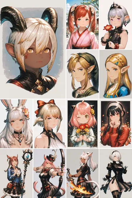 [illustrious XL] Maeka (kumaekake) 《FF14》/《最终幻想14》 - Artist Style