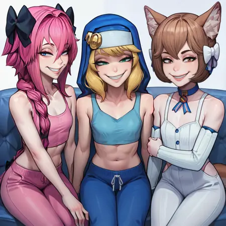 Astolfo, Felix, Bridget (Femboy Trio) [Picturd]