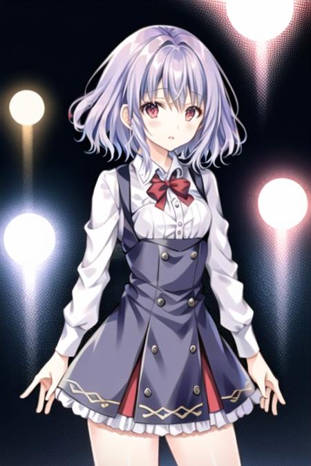 (extremely detailed CG unity 8k wallpaper), (((best quality))),1boy, red eyes, short hair, light purple hair, standing,ensemble 29a,
<lora:lora_Asuka_Minato:0.60>, <lora:lora_ensemble_29a-000010:0.60>