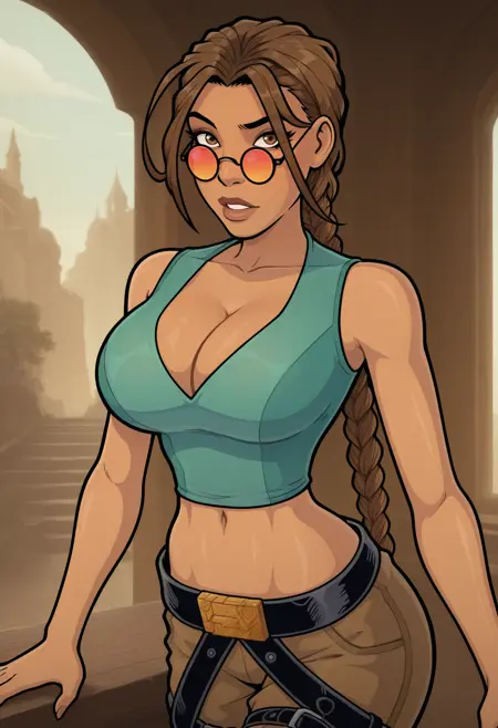 Lara Croft (Tomb Raider by Akabur comics and games), LoRA, PonyXL | Illustrious XL