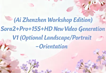 (Ai Zhenzhen Workshop Edition) Sora2+Pro+15S+HD New Version Video Generation V1 (Optional Landscape/Portrait Orientation - Base Price 1.7)