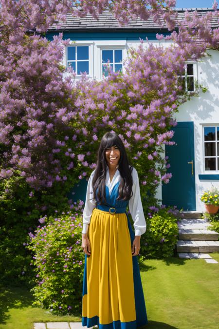 (masterpiece) (best quality)  ((professional)) portrait of (Loreen) outside a cottage wearing  sverigedrakten (Half portrait composition: 1.3)  fine detail, HDR, 8k uhd, (oil painting: 1.3) Caucasian <lora:Sverigedrakten_vng:0.7>  <lora:Loreen_vng_v2:1>