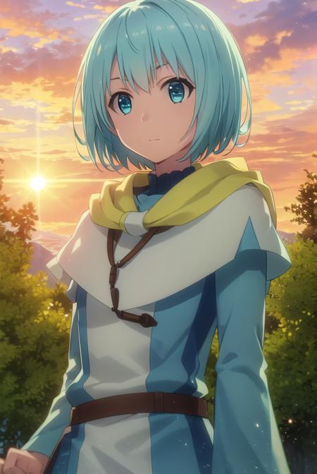 leleiialalena, <lora:lelei ia lalena s1s2-lora-nochekaiser:1>,
lelei ia lalena, short hair, blue hair, aqua hair, hair between eyes, blue eyes,
BREAK dress, necklace, robe,
BREAK outdoors, forest, nature, sun, sky, clouds, trees, grass,
BREAK looking at viewer, (cowboy shot:1.5),
BREAK <lyco:GoodHands-beta2:1>, (masterpiece:1.2), best quality, high resolution, unity 8k wallpaper, (illustration:0.8), (beautiful detailed eyes:1.6), extremely detailed face, perfect lighting, extremely detailed CG, (perfect hands, perfect anatomy),