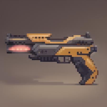 Laser gun, laser, sniper gun,Side view,gun,firearms,Science Fiction, Weapons, Technology, Future,Pure background, simple background,pixel,pixelart,pixel art, <lora:pixel gun:1>, masterpiece,best,quality