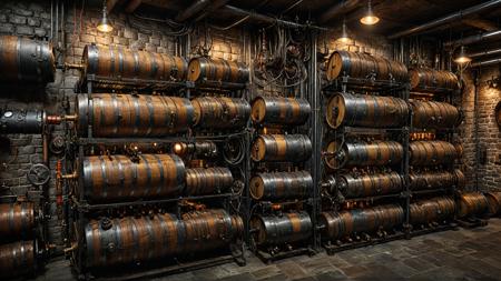 dark cellar, computer racks, old hardware, blinking lights,  steam punk, casks, cables (RAW photo:1.2), (photorealistic:1.4),(masterpiece:1.4),(best quality:1.4),ultra high res,((detailed facial features)),HDR,8k resolution,(masterpiece:1.4),(best quality:1.4),(shiny skin)<lora:add-detail-xl:2>  <lora:great_lighting:1> great lighting <lora:detailed_notrigger:1> <lora:neg4all_bdsqlsz_xl_V91:1> <lora:xl_more_art-full_v1:0.5>