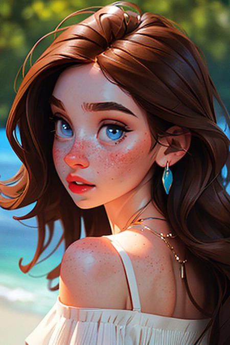 sam yang,
1girl, back, bare shoulders, blue eyes, brown hair, earrings, freckles, jewelry, lips, long hair, looking at viewer, looking back, necklace, off shoulder, parted lips, portrait, day, depth of field, solo
, ((masterpiece))
<lora:sam_yang_offset:1>