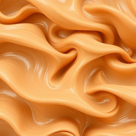 Beige Color, Rich Curvy Waves, Shinning/Shimmering, Close Image, Realistic, Pattern Design