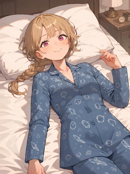 blue pajamas