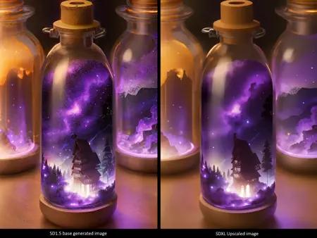 SD 1.5 base with SDXL upscale Workflow