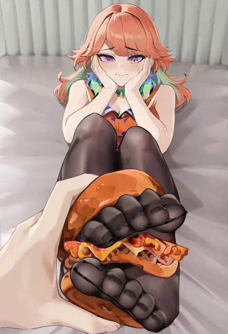 One Handed Feet Burger | Meme Pose Concept | IllustriousXL and NoobAI
