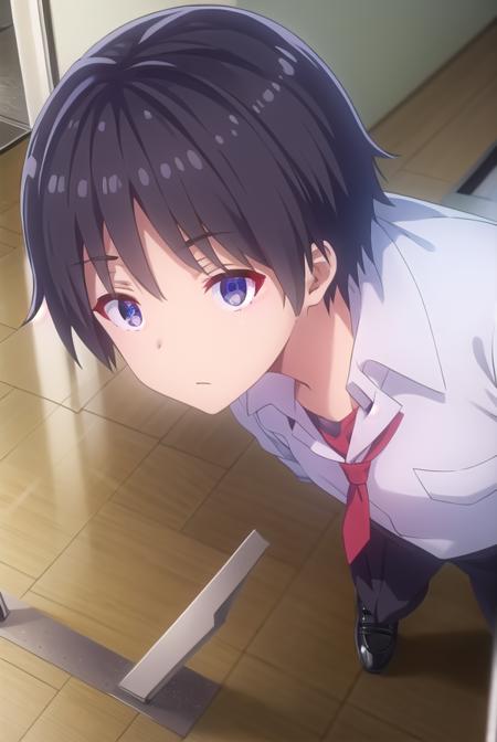 keikikiryuu, <lora:keiki kiryuu s1-lora-nochekaiser:1>,
keiki kiryuu, black hair, (black eyes:1.3), male focus,
BREAK school uniform, jacket, necktie, shoes, pants, red necktie,
BREAK indoors, classroom,
BREAK looking at viewer,
BREAK <lyco:GoodHands-beta2:1>, (masterpiece:1.2), best quality, high resolution, unity 8k wallpaper, (illustration:0.8), (beautiful detailed eyes:1.6), extremely detailed face, perfect lighting, extremely detailed CG, (perfect hands, perfect anatomy),