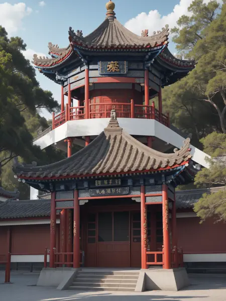 Chinese architecture SD1.5&SDXL