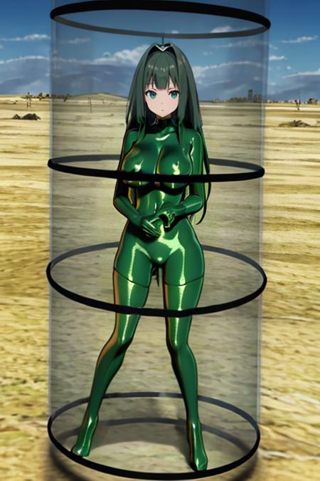 masterpiece,best quality,highly detailed,1girl,solo,
<lora:bronzeStatue:0.8>,bronzeStatue,bdsm,restrained,green body,green zentai,green skin,green hair,green statue,