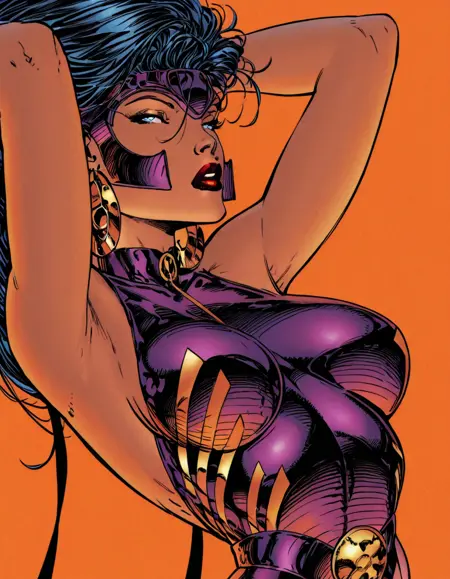 Voodoo (Priscilla Kitaen) WildC.A.T.S (Jim Lee)