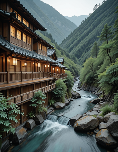 exterior of Nishiyama Onsen Keiunkan illu v1.0