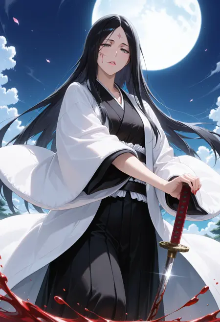 Unohana Yachiru, (卯ノ花 八千流), first "Kenpachi", (Bleach, ブリーチ), LoRA, Illustrious XL