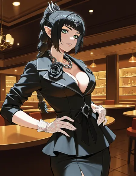 Chic Lapel Suit Dress | Power To The Peplum