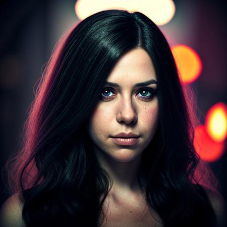RAW photo, a beautiful woman with long hair in cyberpunk fashion, 8k uhd, dslr, soft lighting, high quality, film grain, Fujifilm XT3