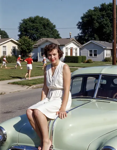 Colourized America in the 50s
