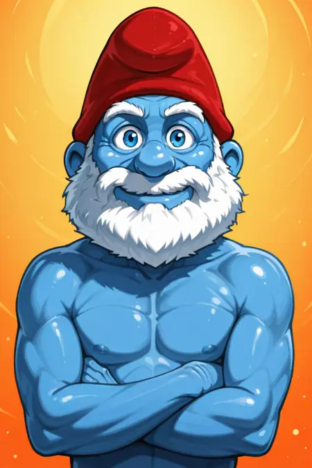 papa smurf // The Smurfs