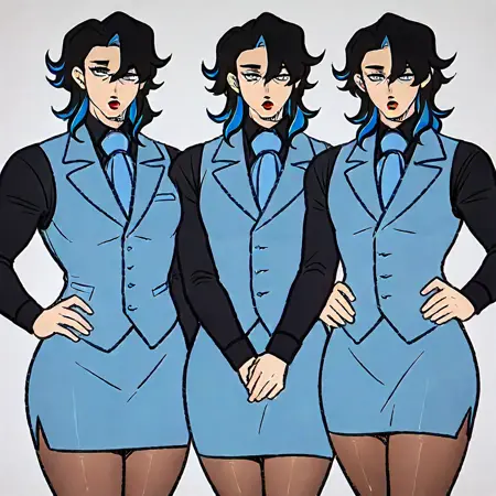 Blue Guy (Cross dresser) by Melly Vuong