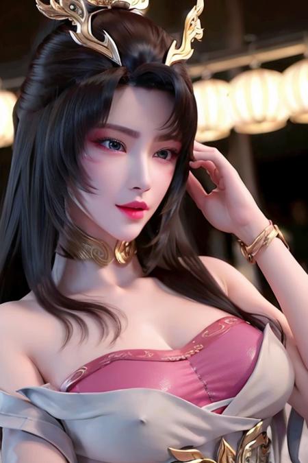 (((1 girl))), <lora:koreanDollLikeness:0.3>,tianhuxianzi,ultra realistic 8k cg,sexy_lingerie