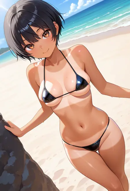 スポーツブラ&ショーツ日焼け跡 (Sports Bra & Shorts Tan Lines) LoRA