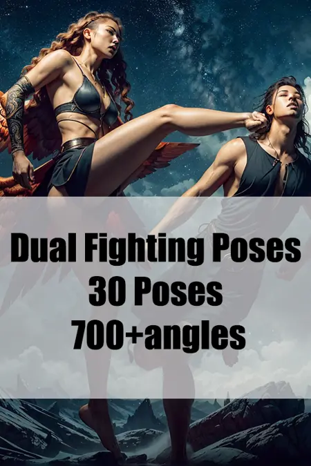Dual Fighting pose set