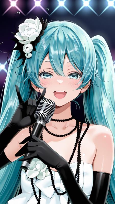 初音未来 · 山茶花-博歌乐（Hatsune Miku · Camellia-Vocaloid） IllustriousXL