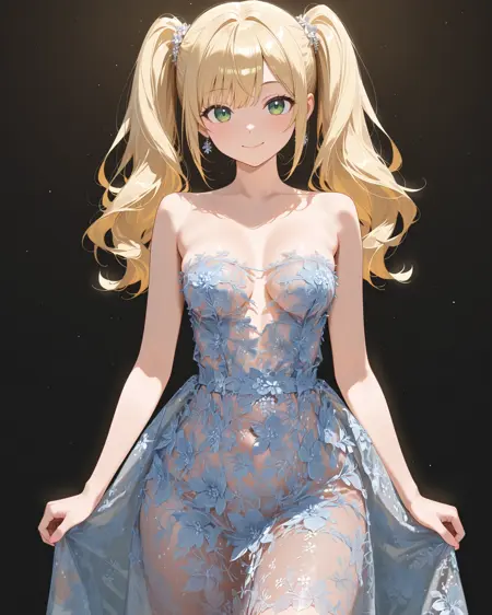 Floral print see-through dress - v1.0