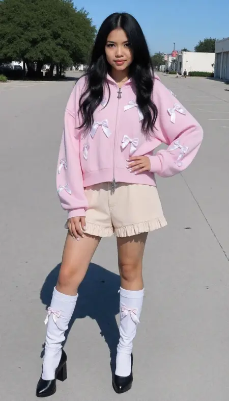 HOODIE WITH BOWS | 616 minutes
