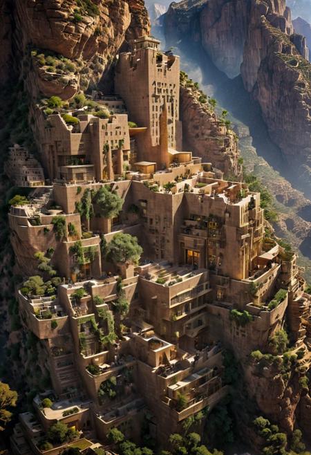 (The colonial city of the future, in the mist-filled Grand Canyon, on an unknown Earth-like planet, 2 moon on sky, Spaceship flight connects colonies, waterfulls:1.3), (Machu Picchu, a mountain settlement, incredibly spectacular:1.2), (Mario Botta:1.3), (avant-garde, future, reality, science fiction, photorealistic), (modern architecture:1.2), 
(Large Files, Ultra Realistic, 8K, 16k, FHD, HD, VFX, Perfect, Photography, composition, Architecture Sales Photography, Architecture Competition, Ultra High Resolution, Cinematography, High Resolution Image:1.1), (dramatic lighting, direct sunlight, ray tracing, clear shadow:1.2),  (real landscape:1.1), (blurred background:1.0), (urban background, more_details) ,
ac_neg1, great lighting, clear, hillscastel, extrusionbuilding, vertical