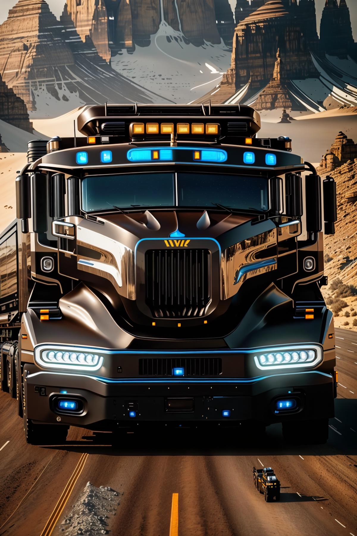 Futuristic Truck Generator Concept image by DeViLDoNia