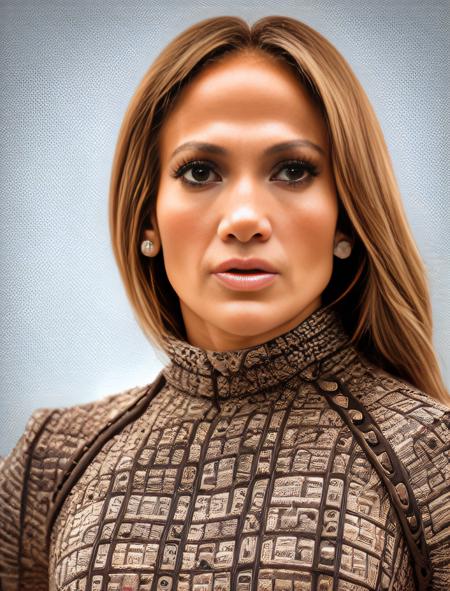 JenniferLopez, portrait,close up of a (Woman:1.1) , ð¨, wearing Sandstone outfit with Sagrada Familia patterns, Hands in Pockets, near The Mediterranean Sea, ultrafine detailed, Relieving, specular lighting, Circular polarizer, pixiv, (art by Miroslav TichÃ½:1.0) ,  <lora:JenniferLopezSD1.5:1>