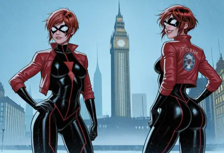 Jessica Drew/ultimate Black Widow Marvel- Illustrious