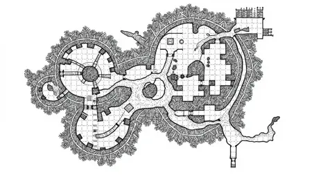 Envy Flux Handdrawn RPG Map 01 - ACTUALLY USABLE Dungeon maps for D&D and other TTRPGs