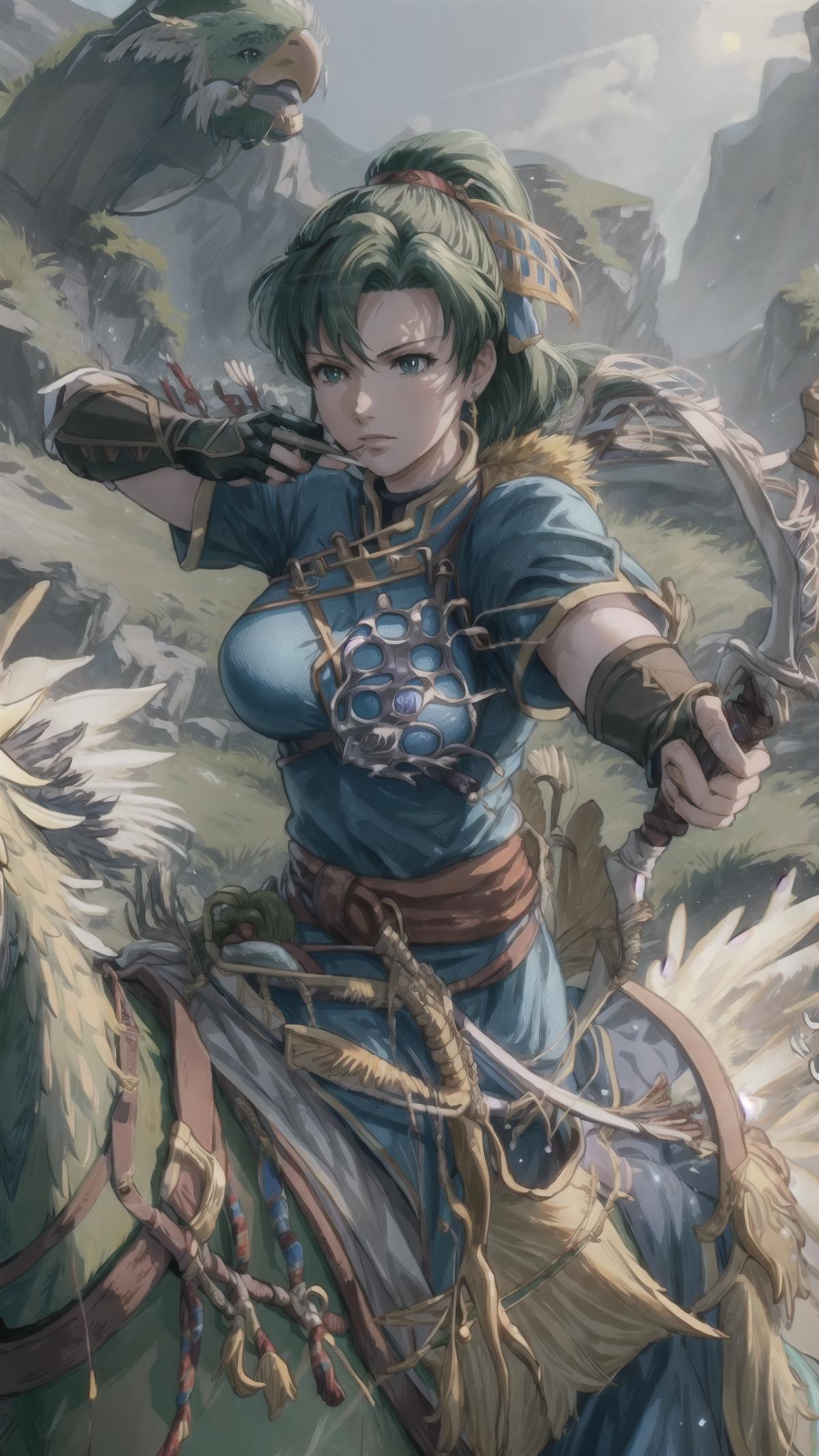 Lyn (Fire Emblem: The Blazing Blade + 5 Heroes Outfits) LoRA image by HC94