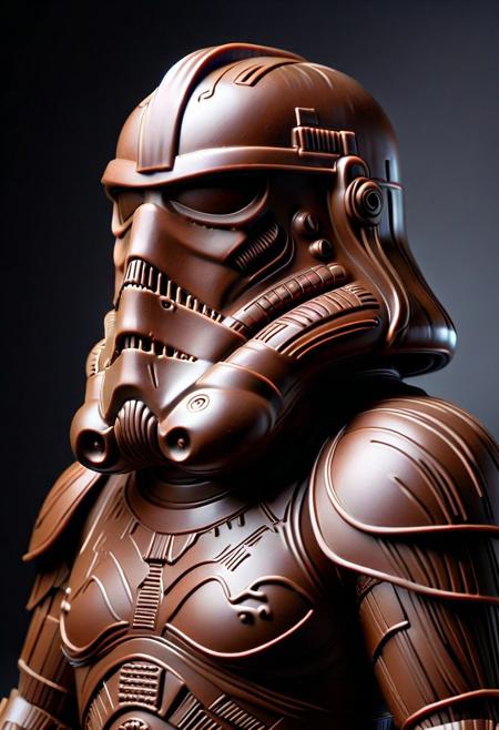 masterpiece, best quality, highly detailed, absurdres, made of chocolate, stormtrooper