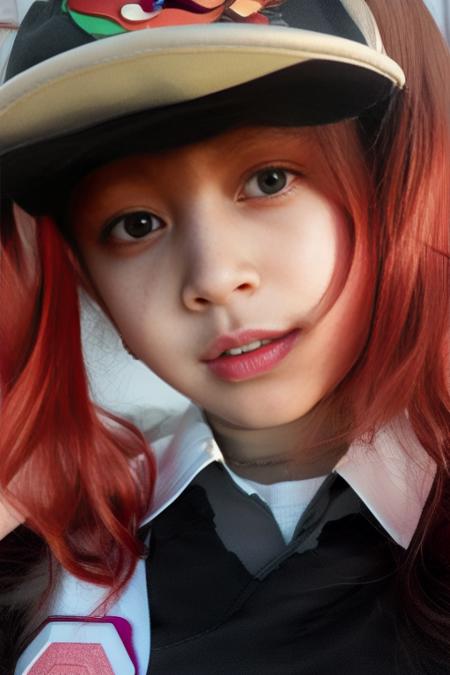 <lora:koreanDollLikeness_v10:0.7>
Iris: (a girl with curly red hair, kpop idol, cute, fashion model, 21-year-old)