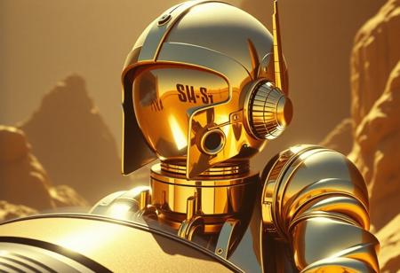 Syd mead , 1970s retrofuturism, chrome and gold