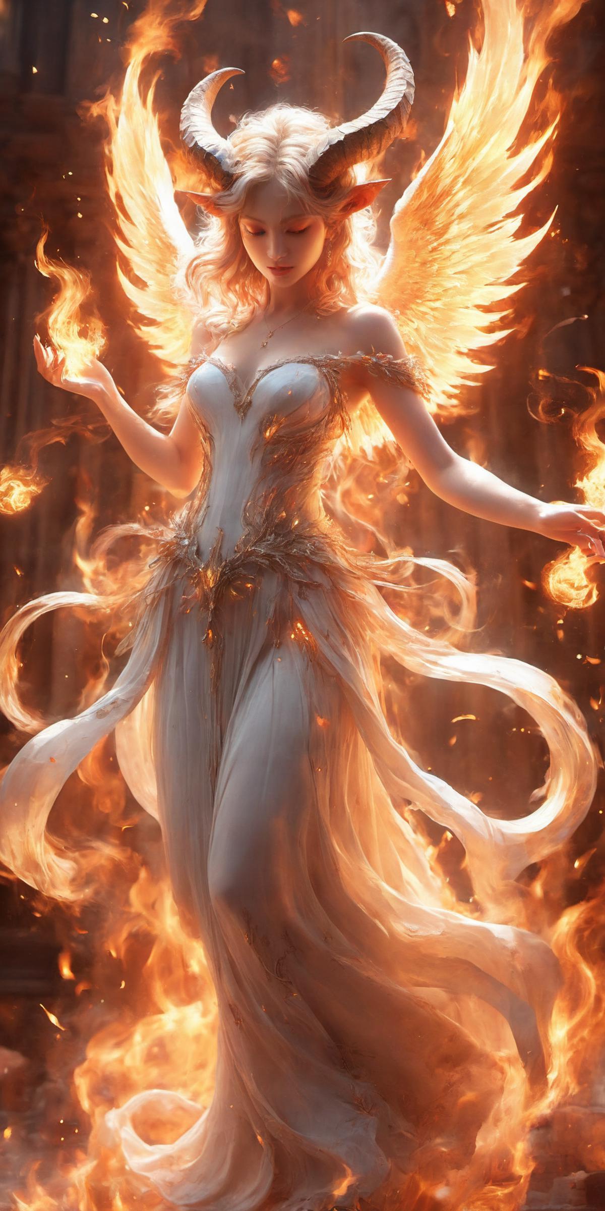 Fire Element - Special Effects (火元素-特效)[SDXL白棱Lora] image by brair001