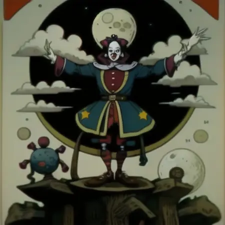 70s Thick Flat Cartoon