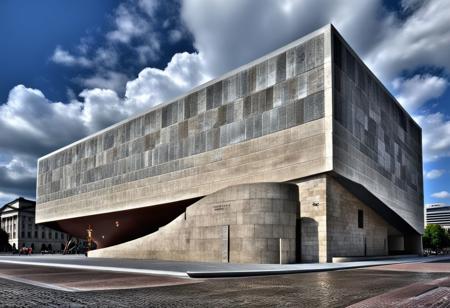 <lora:JJsConcreteArchitecture_XL:1>, ((Concrete Architecture)), , ((masterpiece)), ((best quality)),  real world location, realistic, high detailed,  (outdoor) , dramatic lighting, no human,  ((full building)), wall, clear sky,road, day time, 
center composition, cloud, city wall, city gate, paving, sidewalk,