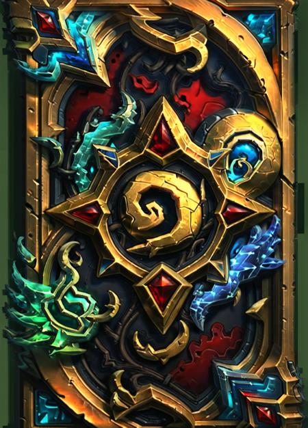 gold coins, gems, treasure, transparent background, symmetrical, <lora:hearthstone_cardback:1>