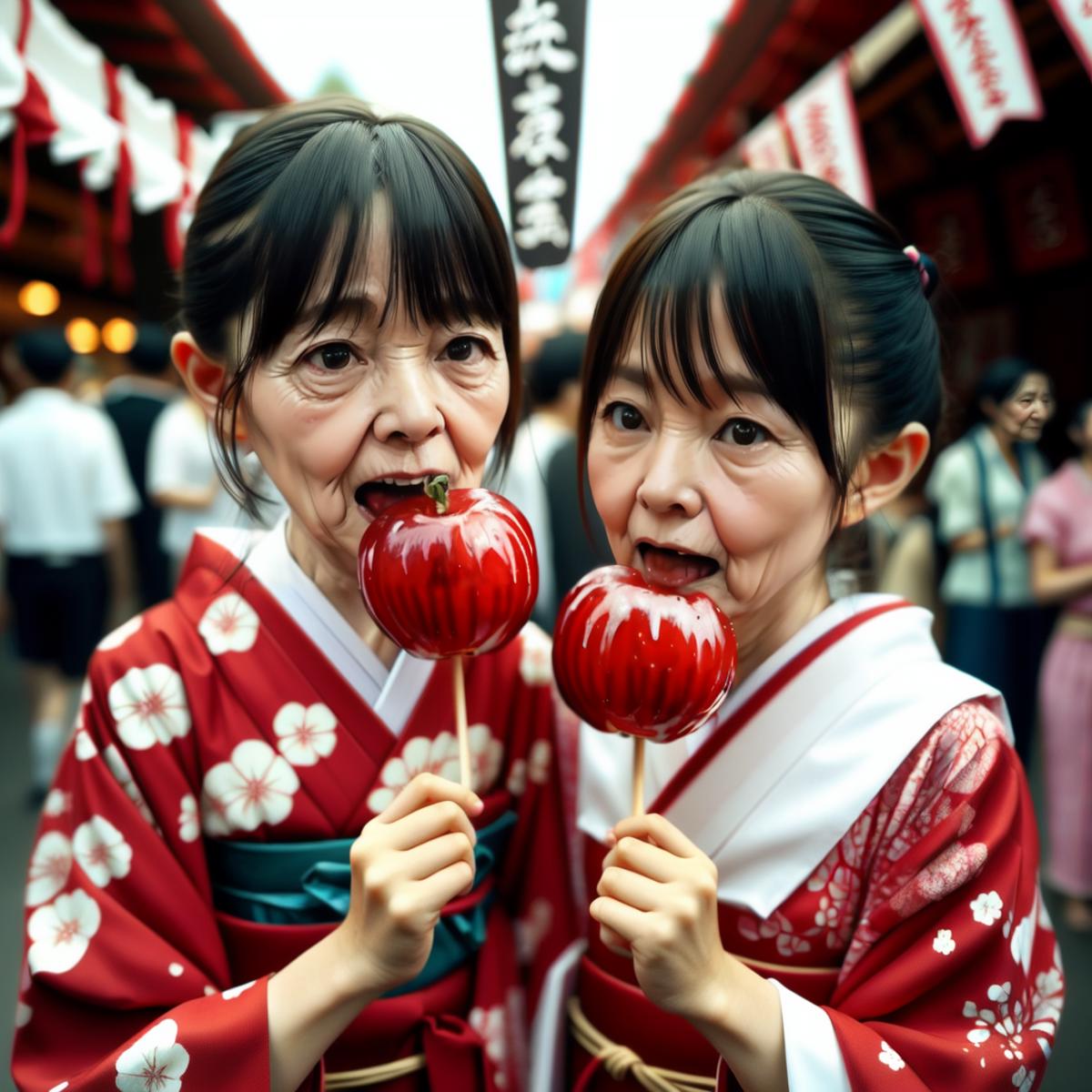 Festival market and candy apples image by Liquidn2