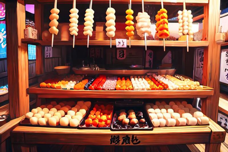 skewered rice dumpling shop image by TK31