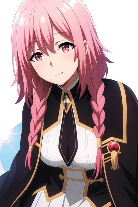 (day),Simple White Background,
Standing at attention,
black outfit,
<lora:Sherry_Barnett_Shadow-KK77-V1:0.7>,
pink hair,pink eyes,bangs, long hair,
<lora:Mariana_Luciano_NON_VIRGIN-KK77-V1:0.3>,<lora:more_details:0.1>,
1 girl, 20yo,Young female,Beautiful Finger,Beautiful long legs,Beautiful body,Beautiful Nose,Beautiful character design, perfect eyes, perfect face,expressive eyes,perfect balance,
looking at viewer,(Focus on her face),closed mouth, (innocent_big_eyes:1.0),Light_Smile,
official art,extremely detailed CG unity 8k wallpaper, perfect lighting,Colorful, Bright_Front_face_Lighting,shiny skin,
(masterpiece:1.0),(best_quality:1.0), ultra high res,4K,ultra-detailed,
photography, 8K, HDR, highres, absurdres:1.2, Kodak portra 400, film grain, blurry background, bokeh:1.2, lens flare, (vibrant_color:1.2),professional photograph,
(Beautiful,Breasts), (beautiful_face:1.5),(narrow_waist),