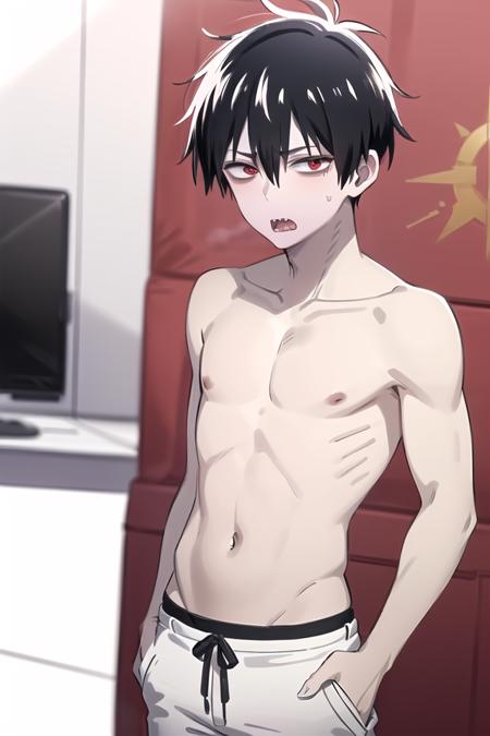 Blood Lad Staz Charlie Blood Render by AkenoSenpaiRenders on